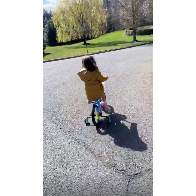 JWowws Daughter Meilani Riding Her Bike During Self-Quarantining