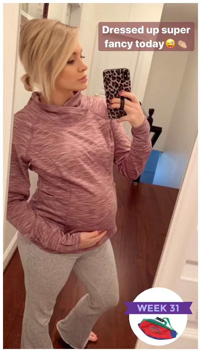 Jenna Cooper Baby Bump Instagram Story