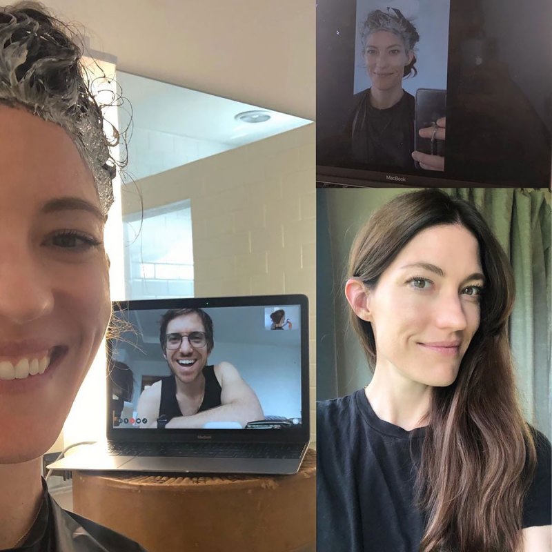 Jennifer Carpenter Covers Her 'Silvers' With Her Hairstylist on FaceTime