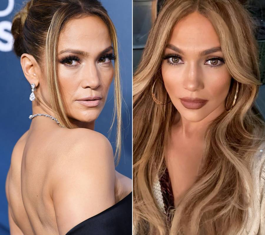 Jennifer Lopez Hair Change Chunky Highlights