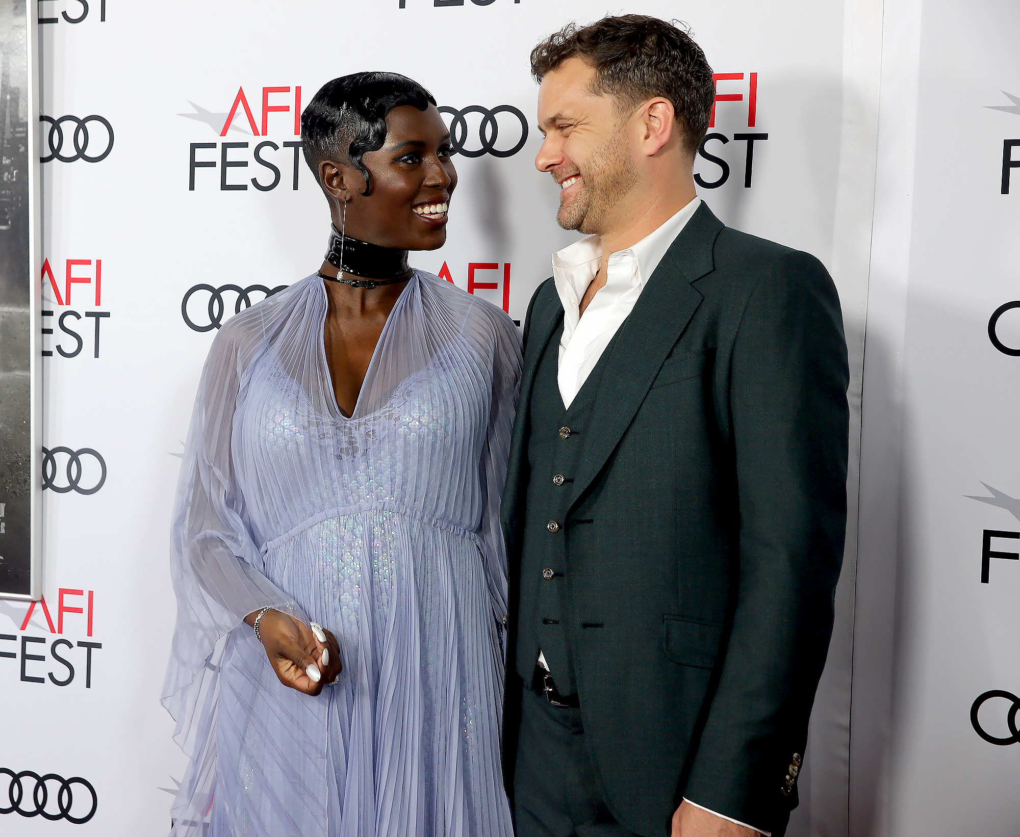Jodie Turner-Smith and Joshua Jackson Joke About Scheduling image