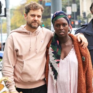Joshua Jackson Puts His Arm Around Pregnant Wife Jodie Turner-Smith as They Step Out With His Mom