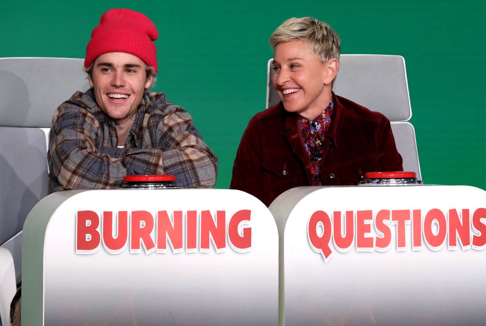 Justin Bieber and Hailey Bieber Ellen DeGeneres Show Same Pet Name
