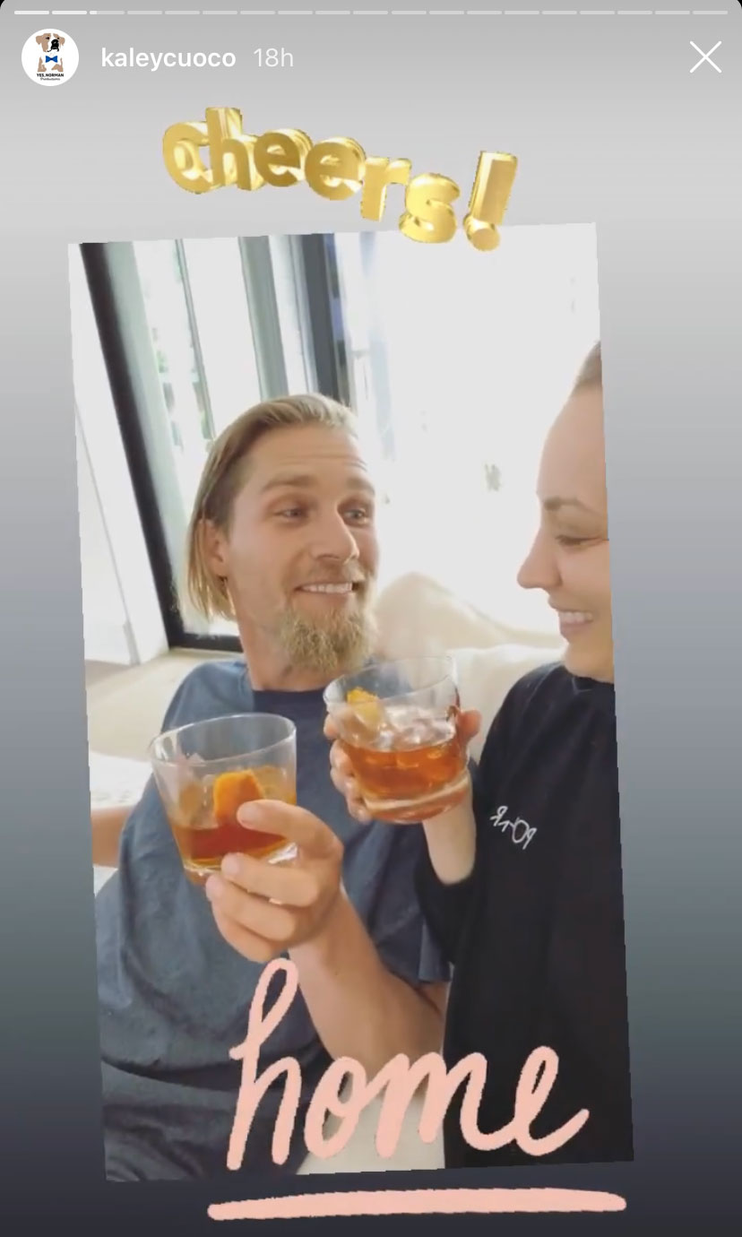 Kaley Cuoco and husband Karl Cook have been living apart since their 2018 nuptials but finally shared photos of their new home together