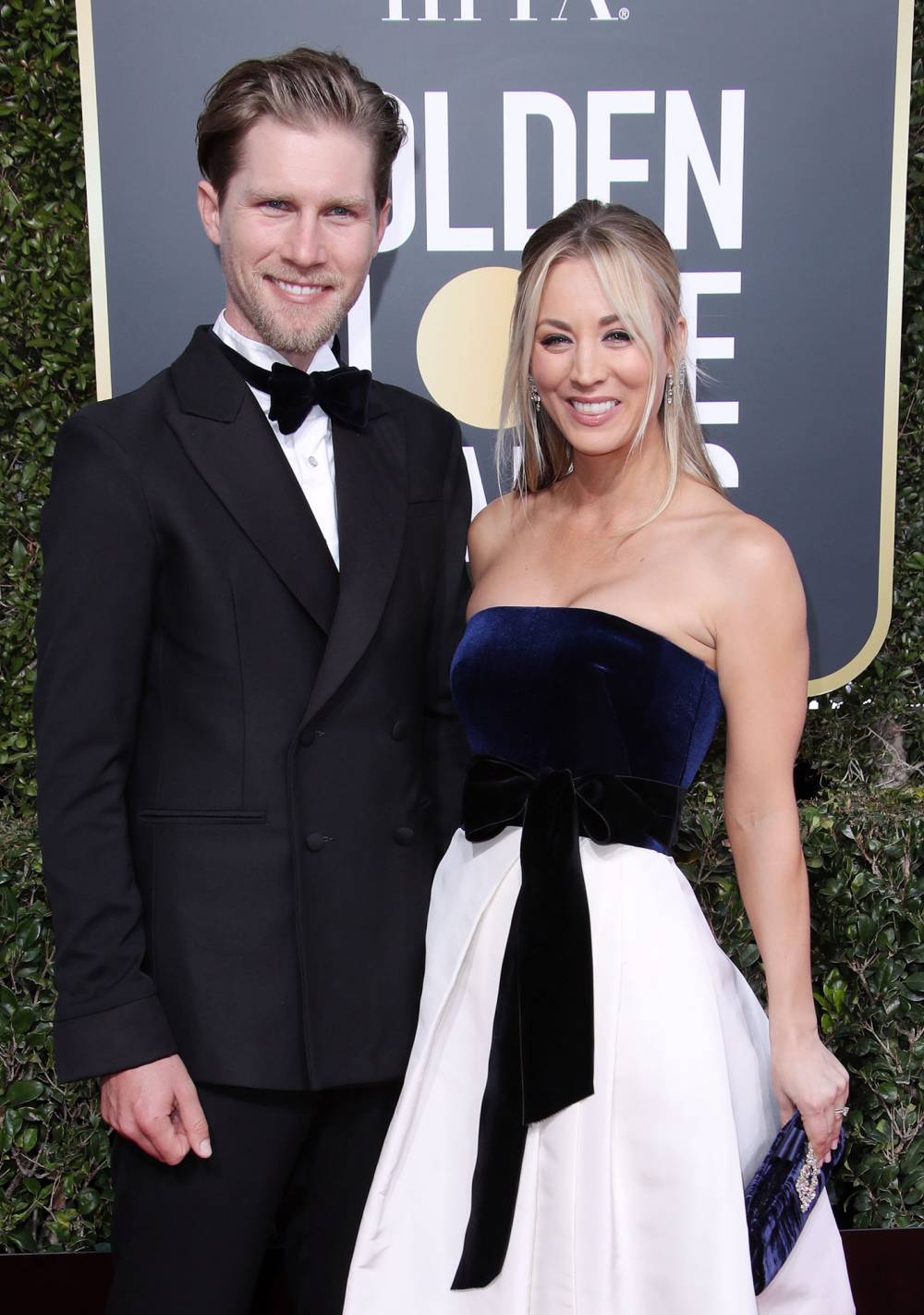 Karl Cook and Kaley Cuoco 76th Annual Golden Globe Awards