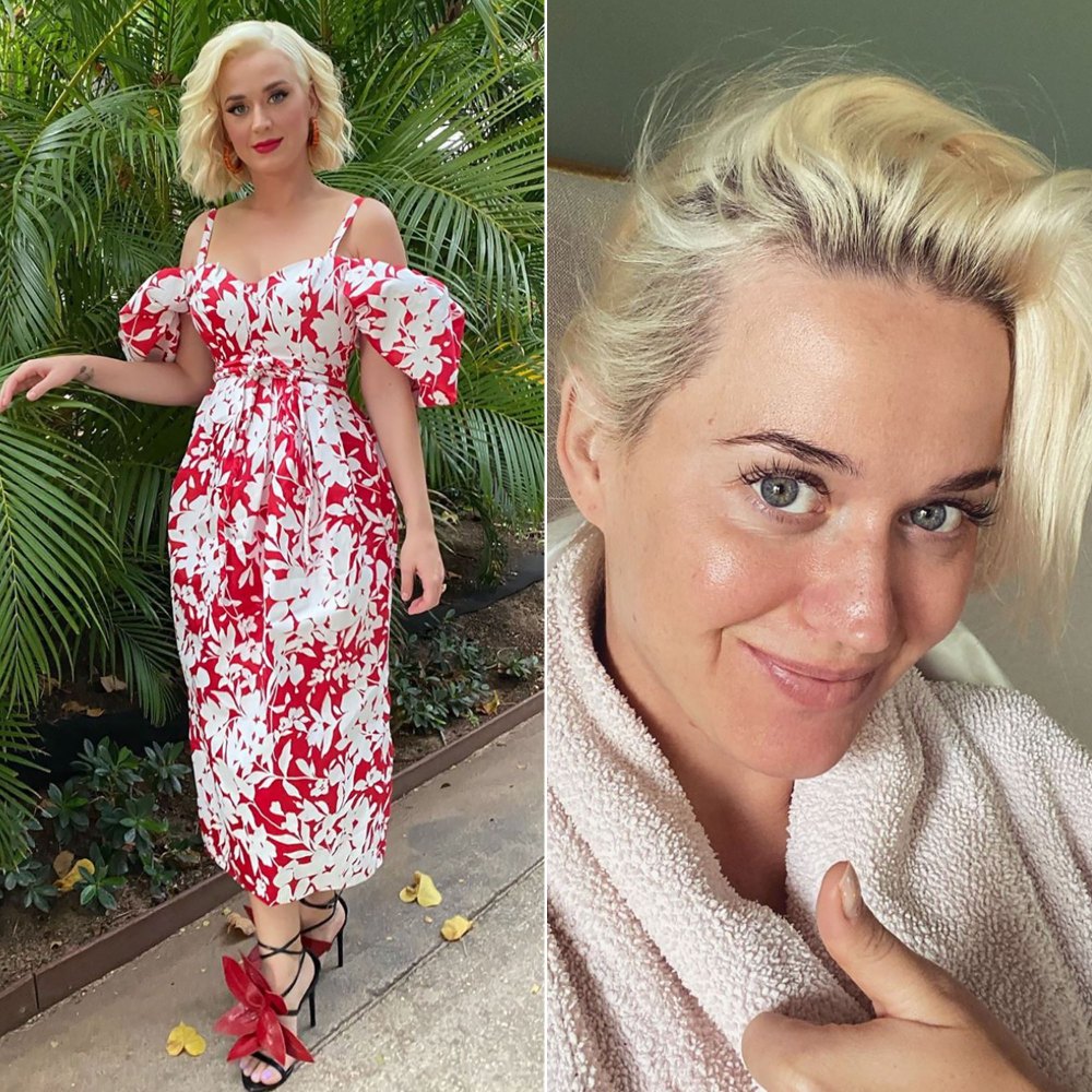 Katy Perry Shares Her Before and During Quarantine Looks