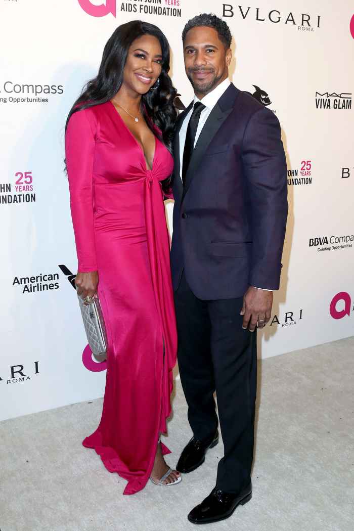 RHOA Kenya Moore and Marc Daly Elton John AIDS Foundation Academy Awards Viewing Party