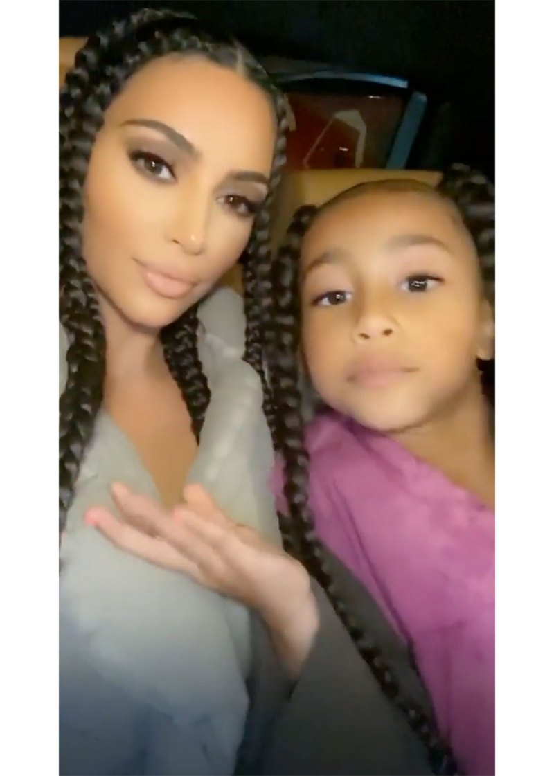 Kim Kardashian and North West Mother-Daughter Twinning