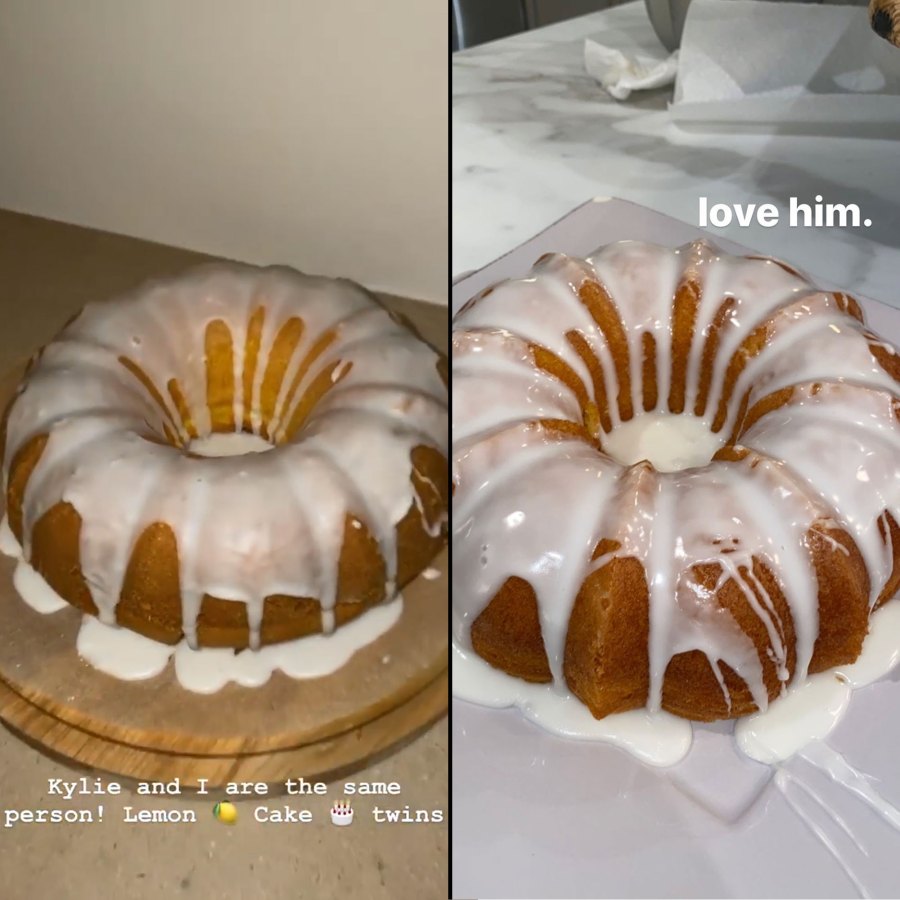 ‘Cake Twins’ Kim Kardashian and Kylie Jenner Bake the Same Dessert While in Quarantine - Us Weekly
