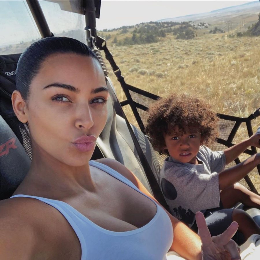 Kim Kardashian and Saint Instagram