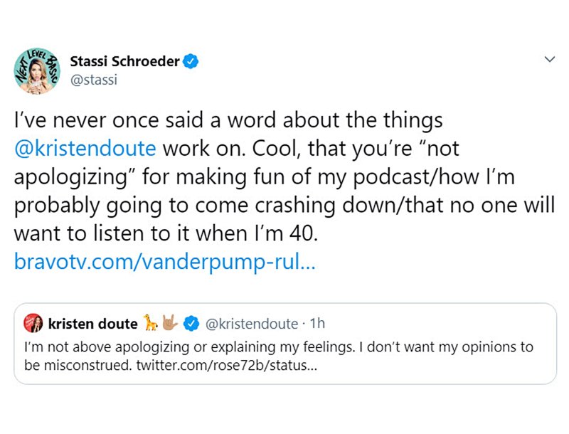 Kristen Doute Defends Herself Over Miscontrued Stassi Schroeder Comments
