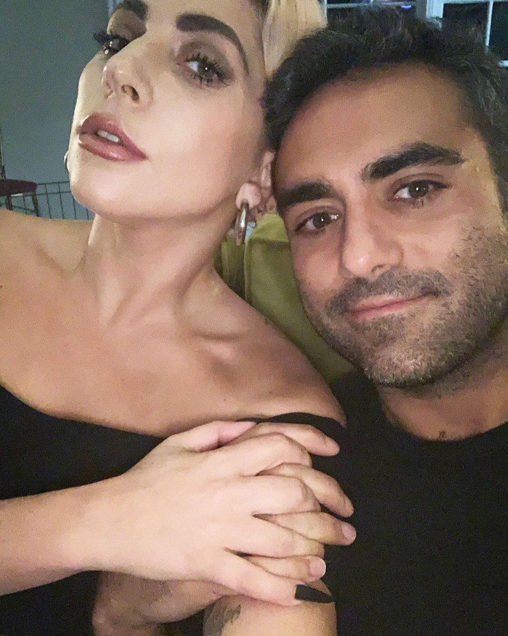 Lady Gaga Cuddles Up to Boyfriend Michael Polansky on ‘Day 6 of Self-Quarantining