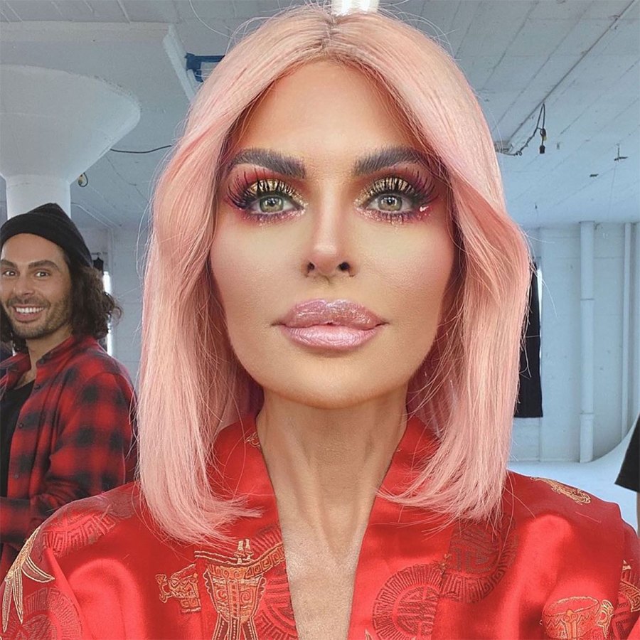 Lisa Rinna Looks Like an Intergalactic Goddess With Pink Hair