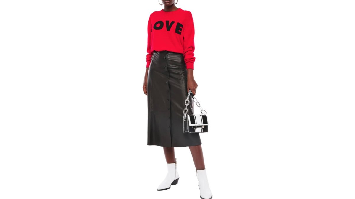 Love Moschino Intarsia-knit Sweater