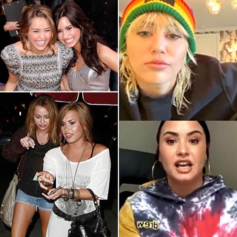 Miley Cyrus Demi Lovato Friendship Throughout the Years