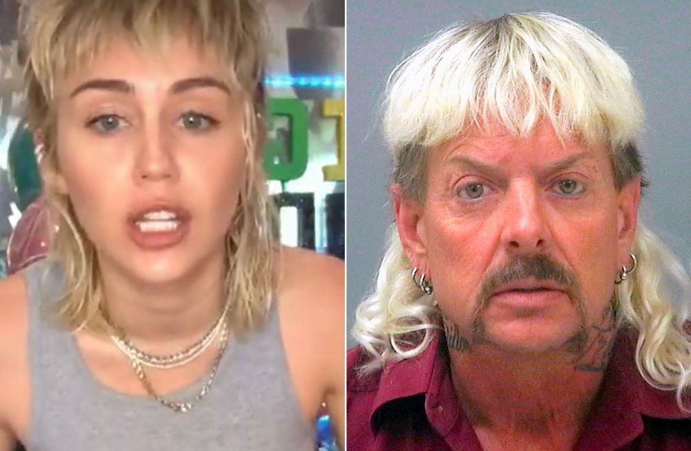 The Internet Thinks Joe Exotic and Miley Cyrus Have the Same Hairstyle