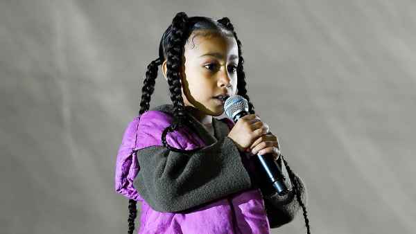 North West Sings Song at Kanye West Yeezy Show During Paris Fashion Week