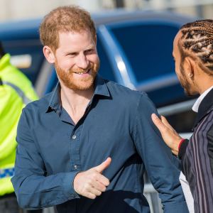 Prince Harry Makes Solo Appearance with Lewis Hamilton During Farewell Tour of Royal Engagement