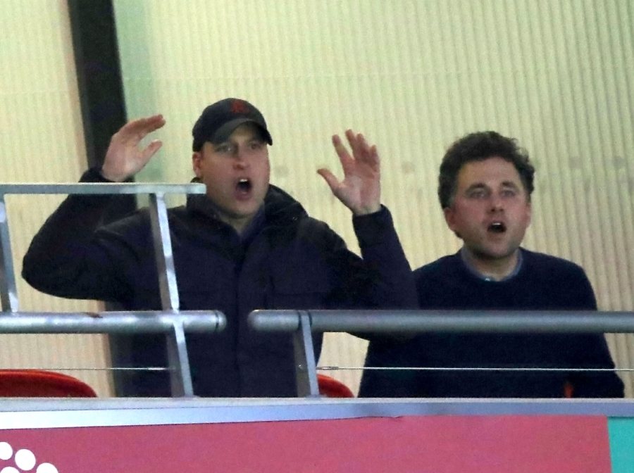 Prince William Cheers at the Carabao Cup Final