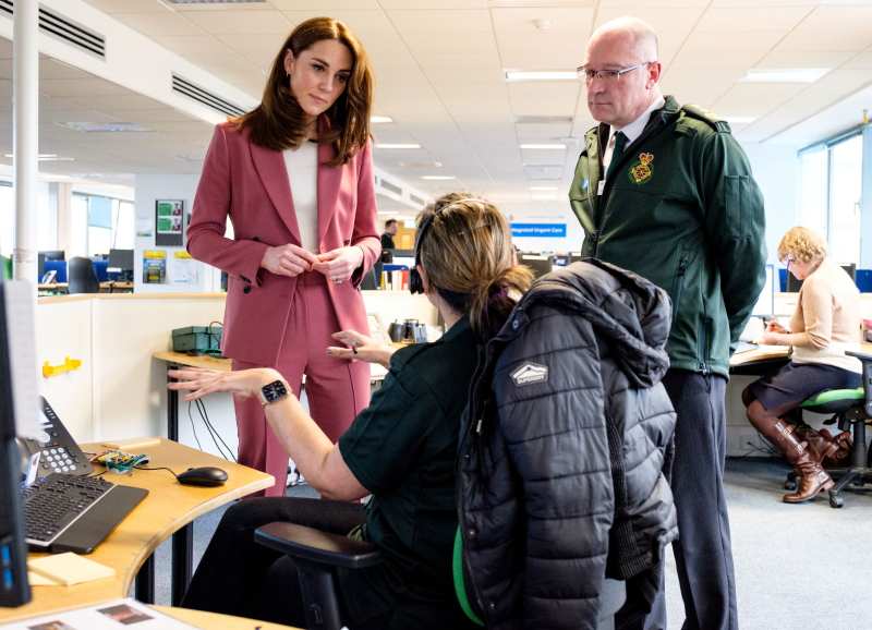 Prince William Duchess Kate Visit Emergency Call Center During Coronavirus