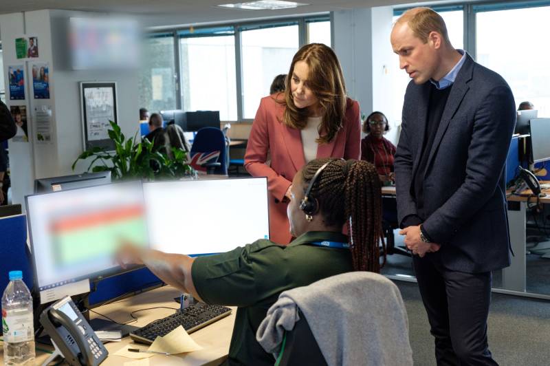 Prince William Duchess Kate Visit Emergency Call Center During Coronavirus
