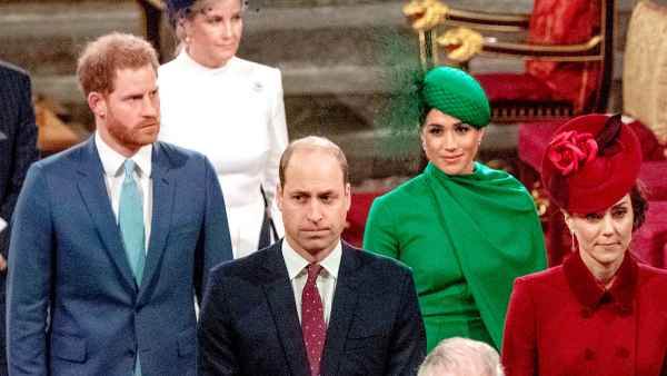 Prince William and Duchess Kate Seemingly Ignore Prince Harry and Meghan Markle at Commonwealth Service 2