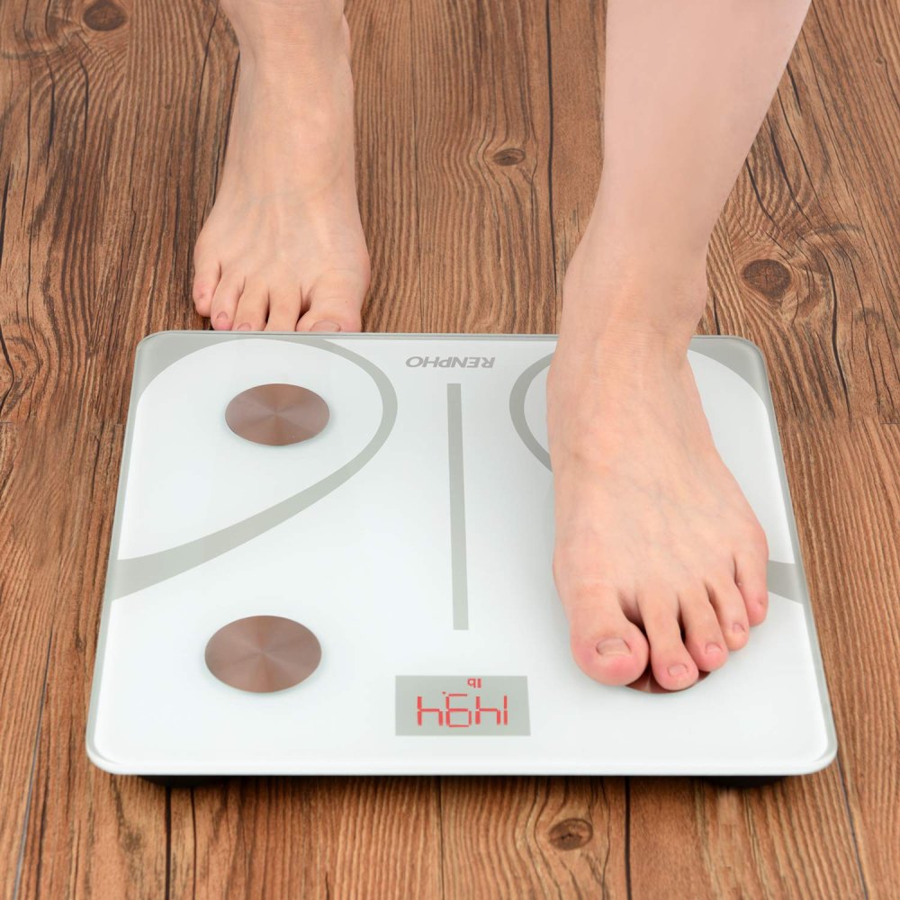 RENPHO Bluetooth Body Fat BMI Smart Scale (White)