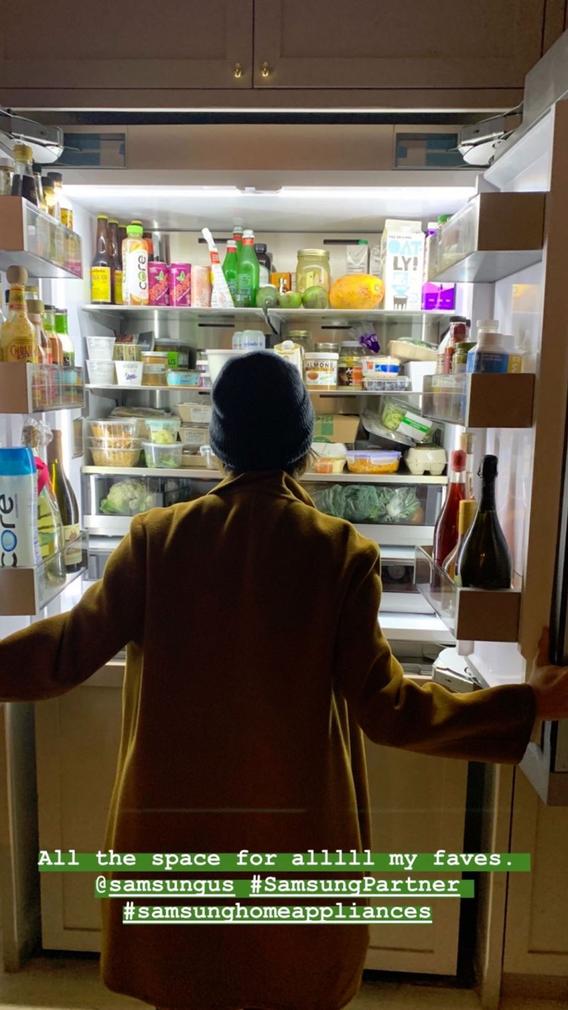 Rashida Jones Instagram Fridge