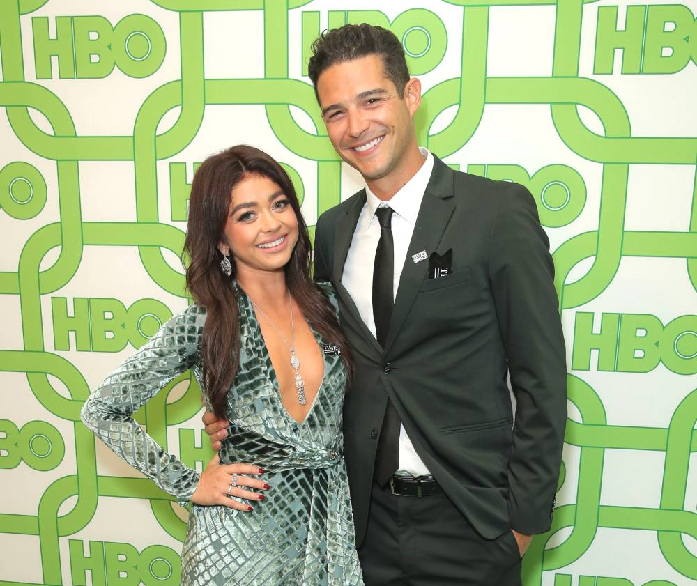 Sarah Hyland and Wells Adams Take the Viral Couples' TikTok Challenge: 'Poor Man's J.Lo and A. Rod'