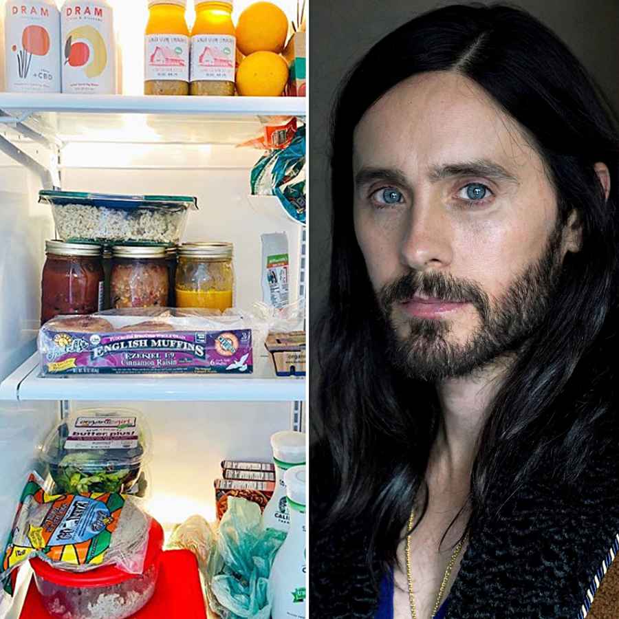 Stars Meticulously Organized Fridges and Pantries Jared Leto