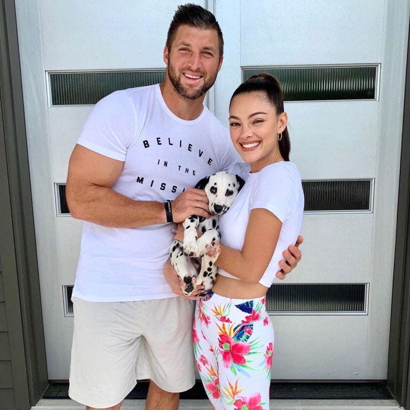 Paris Tim Tebow and Demi-Leigh Nel-Peters Welcome Three New Puppies