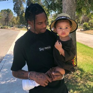 Travis Scott Plays Basketball With His Daughter Stormi