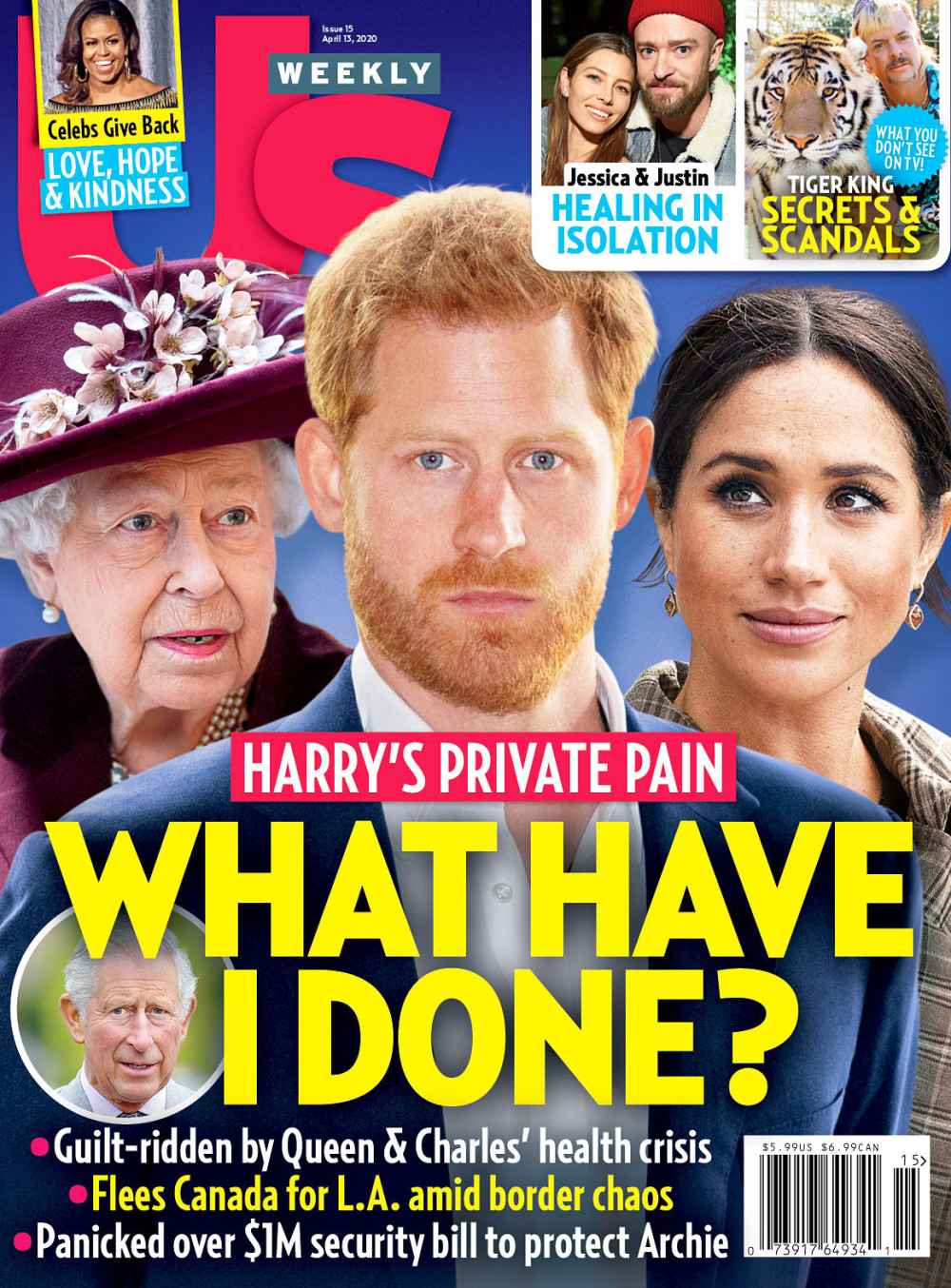 Us Weekly Cover Issue 1520 Prince Harry Meghan Markle Queen Elizabeth Ben Affleck Would Love to Have a Baby With His Girlfriend Ana De Armas