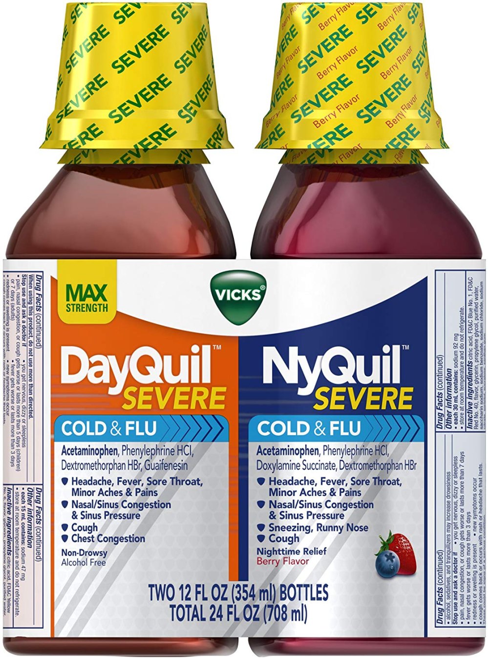 Vicks DayQuil and NyQuil SEVERE Cough, Cold and Flu Relief