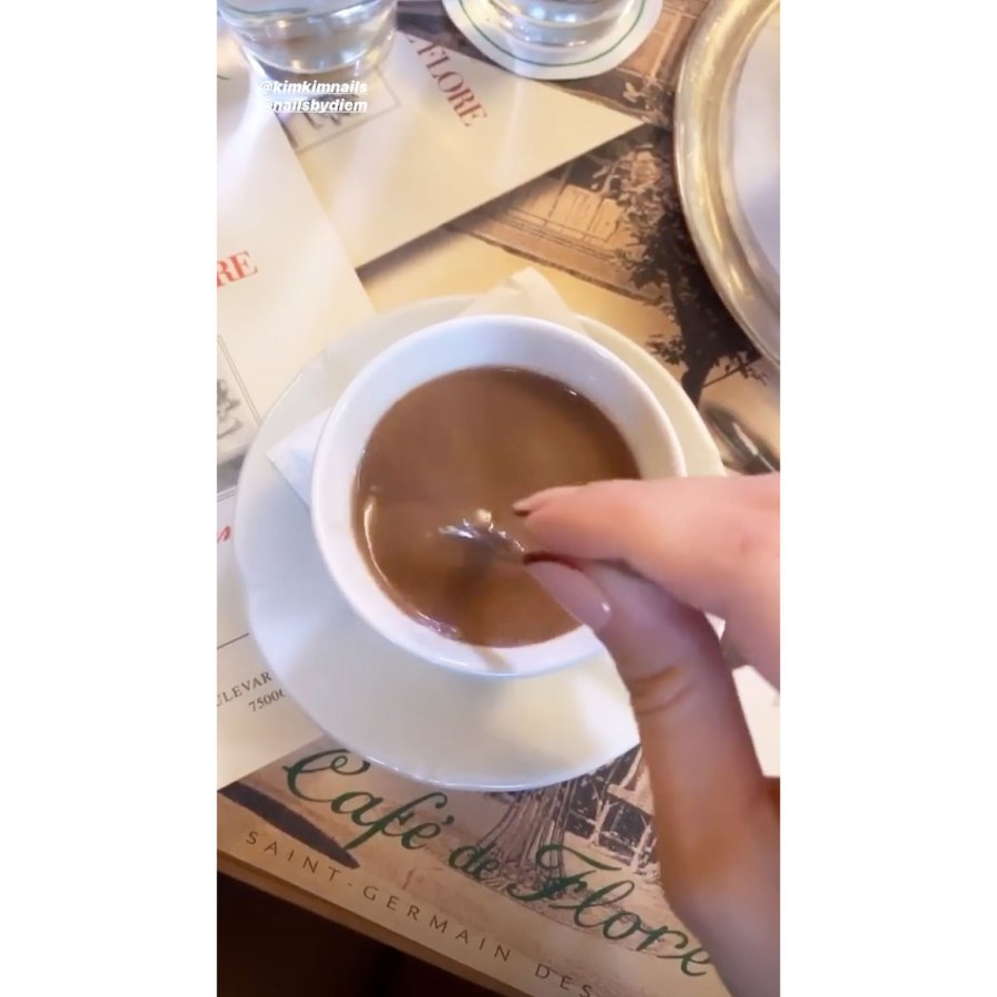 What Kim and Kourtney Kardashian Are Eating in Paris During Fashion Week Coffee