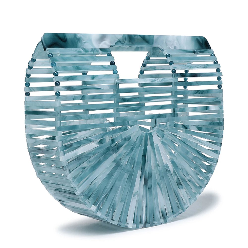 Cult Gaia Ark Mini Marbled Acrylic Clutch