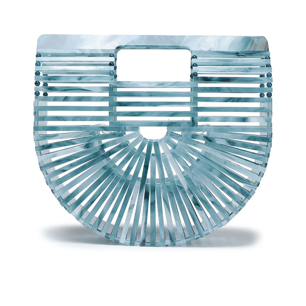 Cult Gaia Ark Mini Marbled Acrylic Clutch