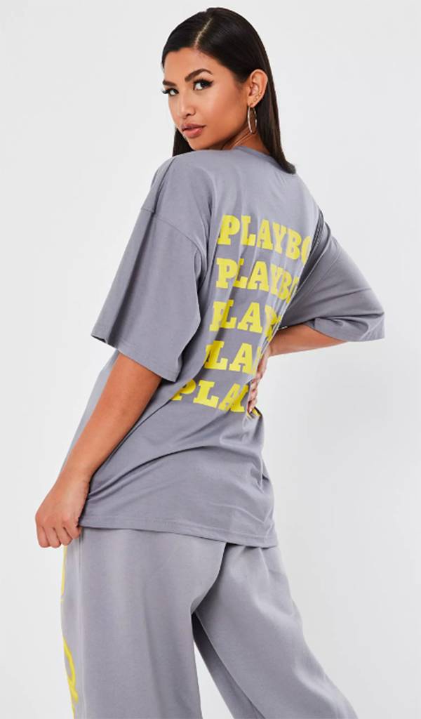 Pull Capuche Playboy X Missguided Femme Beige - Taille 8 - Occasion Avec Légers Frottements