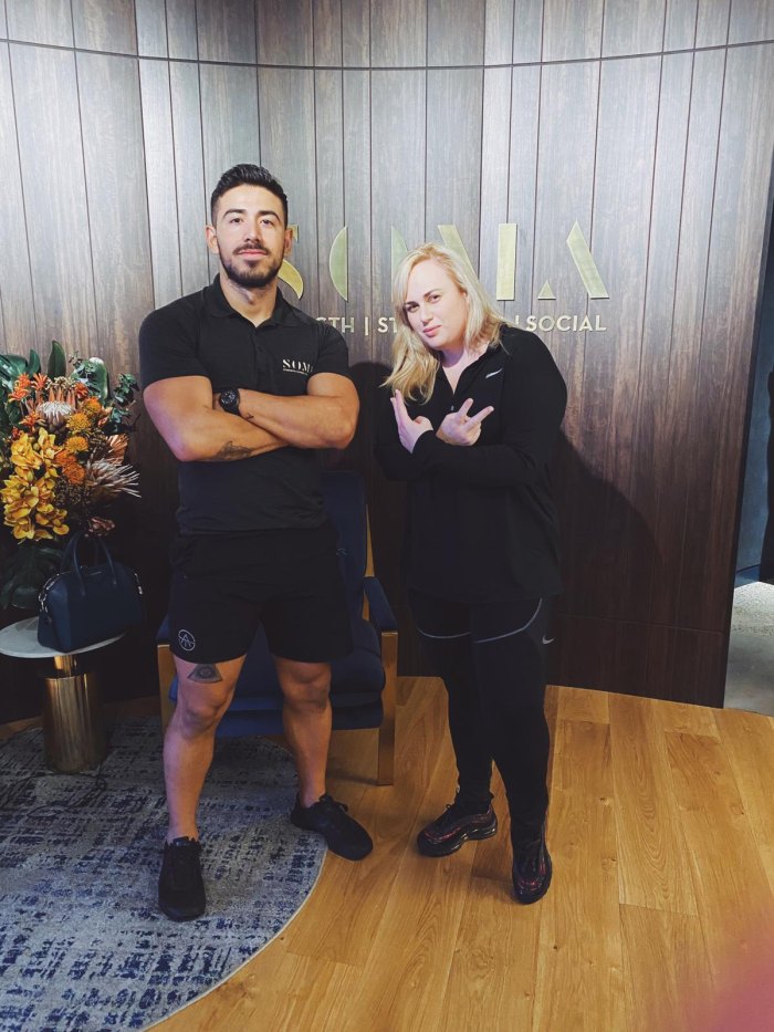 Rebel Wilson Puts in Work at the Gym With Help From Her Personal Trainer Jono Castano Acero