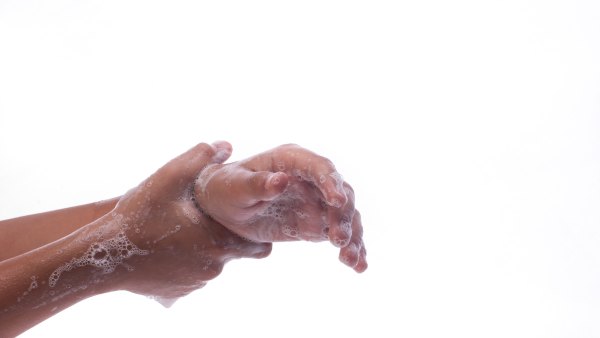washing hands