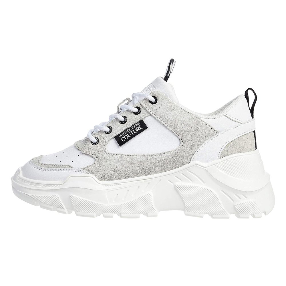 Versace Jeans Couture Suede and Leather Chunky Sole Sneaker