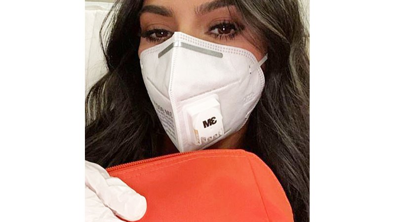 04 Kim Kardashian How Celebs Are Staying Safe With Masks and More Amid Coronavirus Pandemic