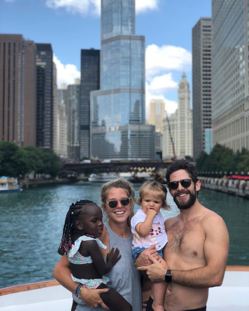 2018 Family trip to Chicago Thomas Rhett Akins Instagram Thomas Rhett and Lauren Akins: A Timeline of Their Relationship