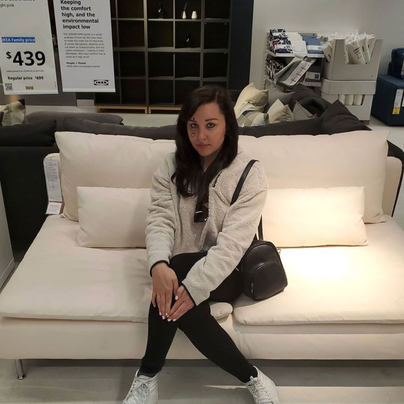 Amanda Bynes Instagram IKEA Sittting