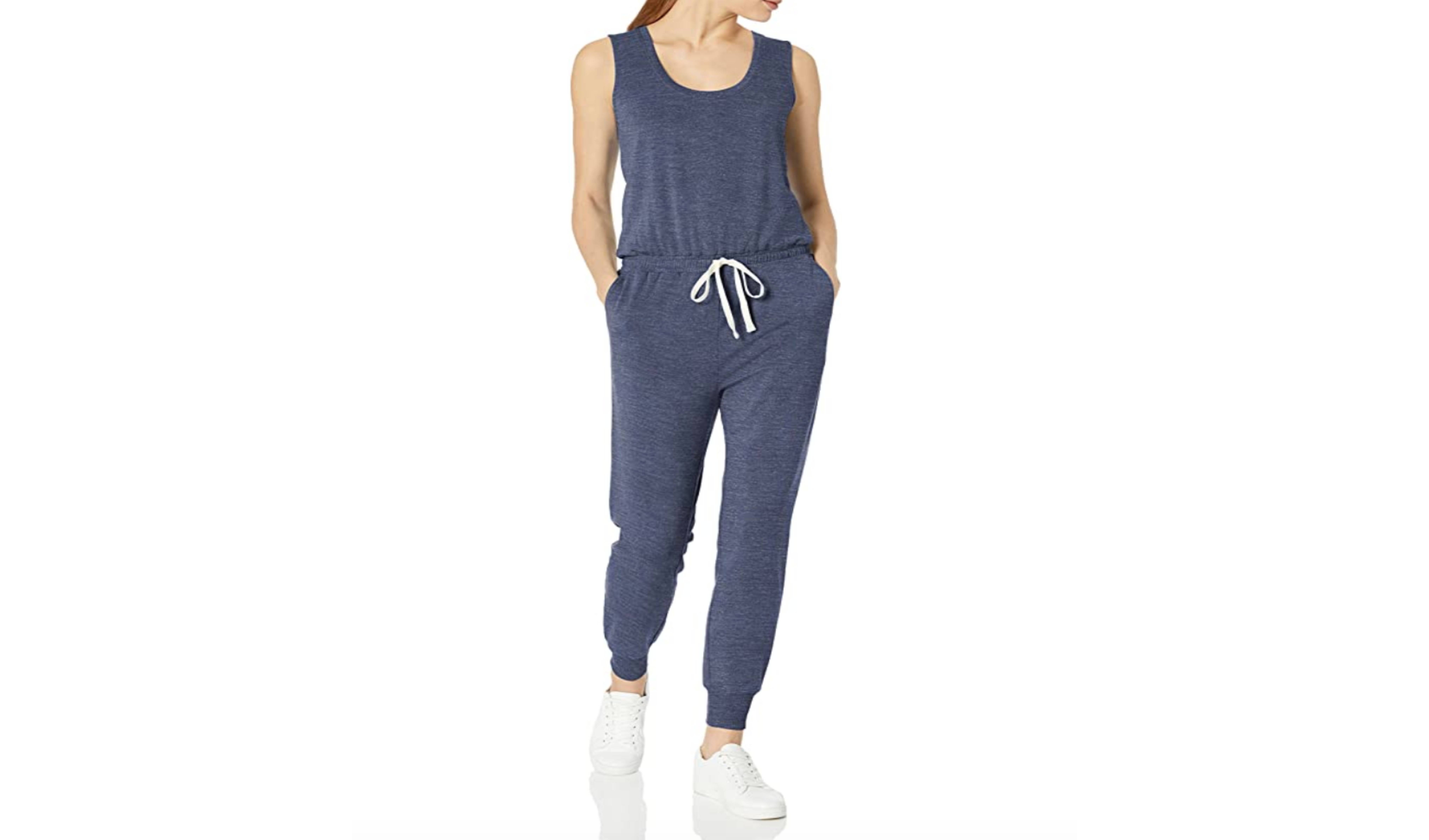 Amazon Essentials Women's Studio Terry Fleece Jumpsuit