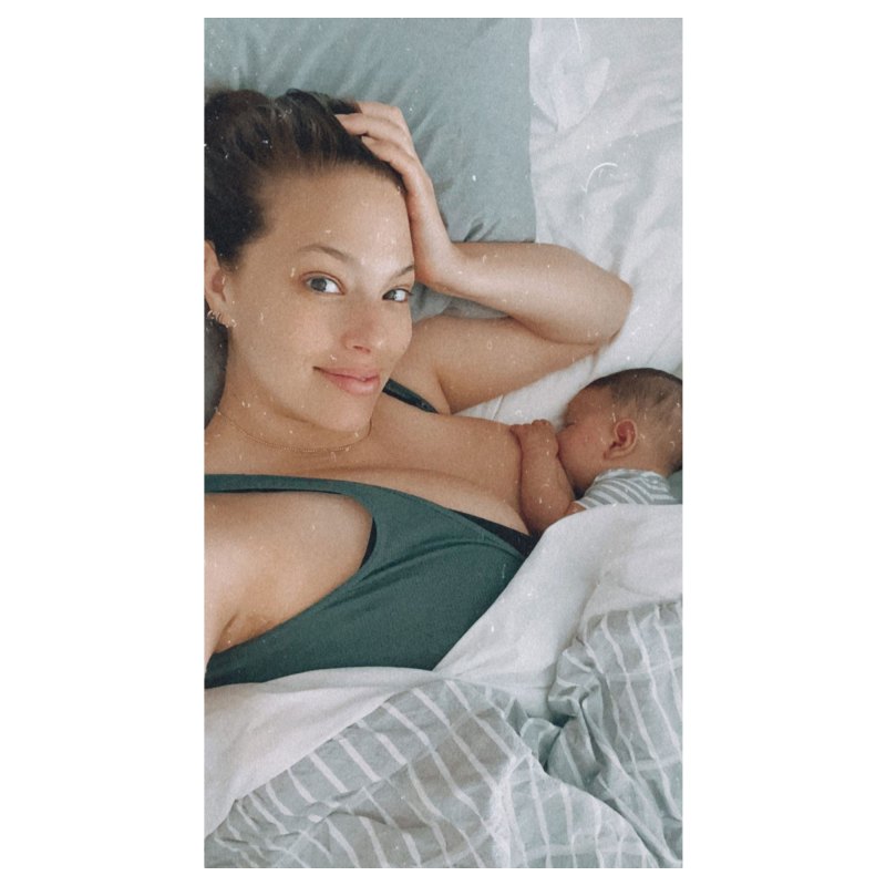 Ashley Graham Breast Feeding Rest and Relaxation
