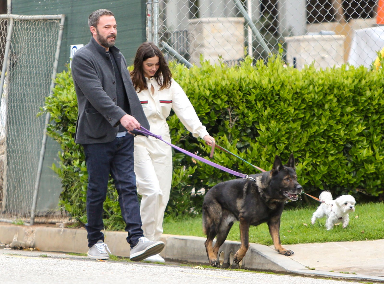 Ben Affleck and Ana de Armas Go for a Walk on Easter
