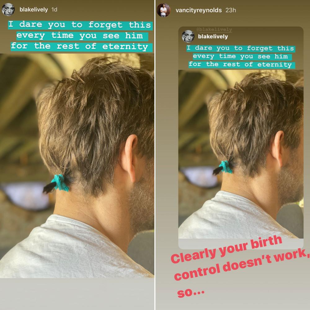 Blake Lively Makes Fun of Ryan Reynolds' Quarantine Ponytail