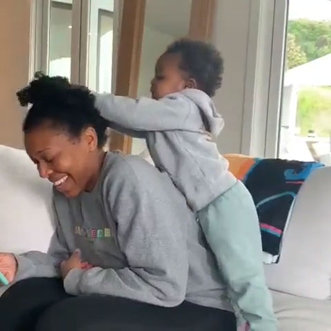 Bored Baby Gabrielle Union-Wade Instagram Dwayne Wade and Gabrielle Union Daughter Kaavia Is Our Quarantine Spirit Animal