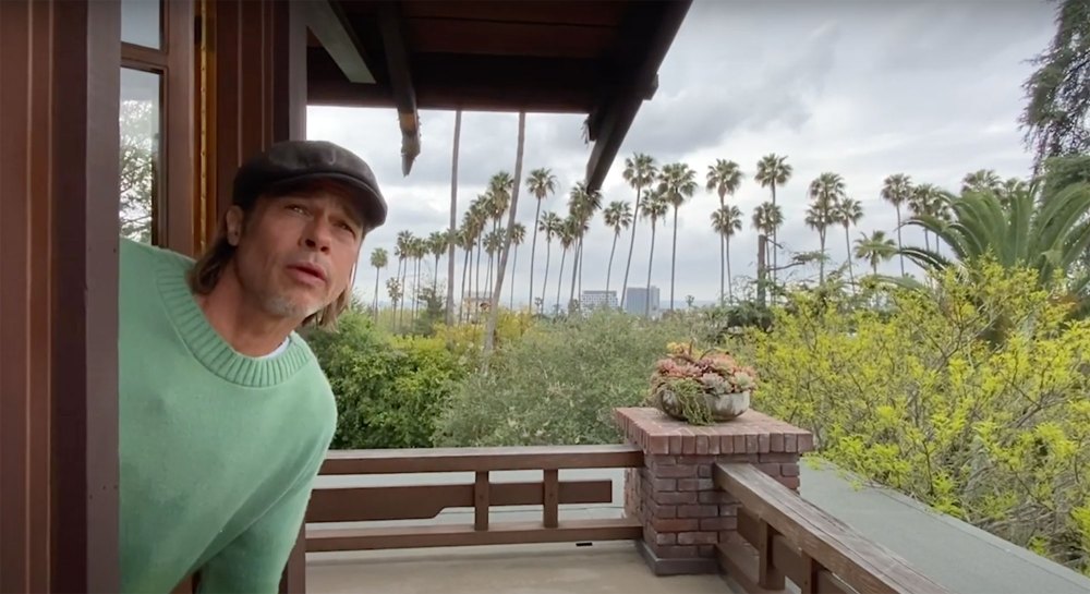 Brad Pitt Gives Weather Report John Krasinski Some Good News